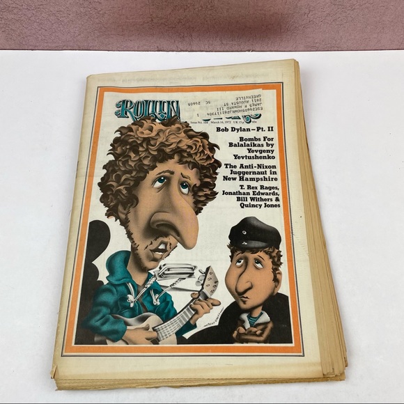 Vintage Rolling Stone Magazine Bob Dylan Jonathan Edwards March 16, 1972 Music - Picture 1 of 4